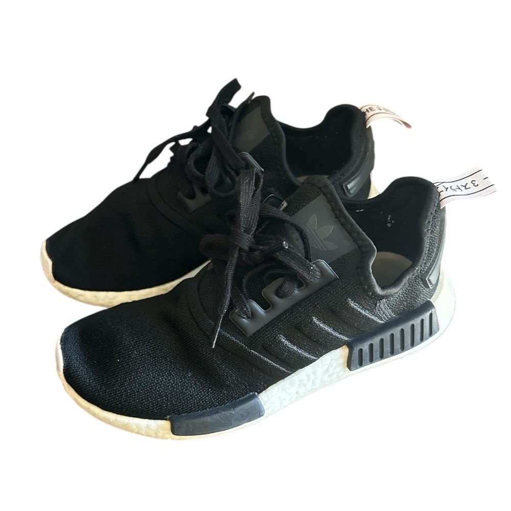 Adidas Black and White Sneakers with NMD Design
